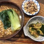 【野草料理】松茶のインスタントラーメンと野草塩メープルナッツ